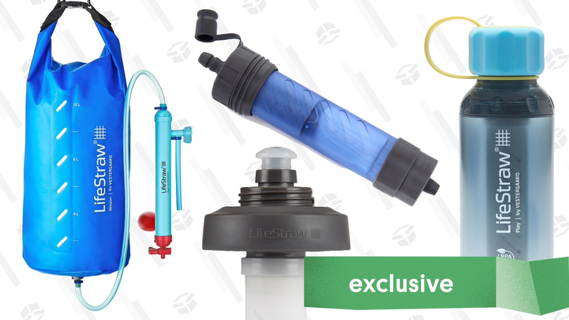 LifeStraw Play | $34 | EarthEasy | Usa el código KINJA15LifeStraw Flex | $30 | EarthEasy | Usa el código KINJA15LifeStraw Universal | $30 | EarthEasy | Usa el código KINJA15LifeStraw Mission | $102 | EarthEasy | Usa el código KINJA15Gráfico: Shep McAllister
